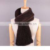 Wholesale Real Mink Scarf With Pocket Shawls And Scarves Long Fur Scarf thumbnail-1