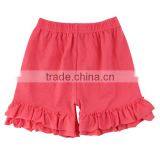 Many Colors to Choose 100% Cotton Material and Knitted Type Baby Girls Icing Short Ruffle Shorts thumbnail-4