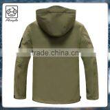 Black Softshell Jacket Army Green Hooded Business Jacket thumbnail-2