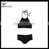 New Design Black Scalloped Bikini thumbnail-3