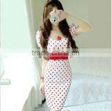 2013 Latest Elegant Polka Dots Summer Dresses thumbnail-1