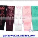 Plain Color Printed Kids Cotton Dance Tights