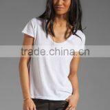 Lightweight Modal Jersey White Tee thumbnail-1