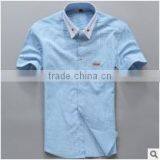 Men Short Sleeve Plaid Boys Casual Cotton Hawaiian Young Fashionable Elongated t Shirt for Men thumbnail-1