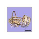 White Rattan Basket thumbnail-1