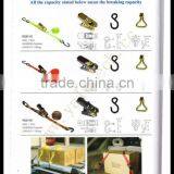 Tie Down Tracks in Ratchet Tie Down Cam Buckle With Hooks and Rings Best Price by China Manufacturer thumbnail-1