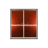 Red Aluminum Sliding Wardrobe Doors, Durable Glass Sliding Closet Door For Kitchen, Office thumbnail-1