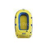 Roll Up Plastic PVC Inflatable Boat Yellow Portable For Challenge