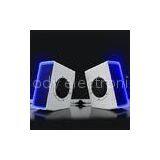 Computer Stereo 3D Surround LED Lights hi fi Speaker Built-in Active Amplifier