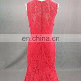 Wholesale Sleeveless Lace Pattern Mermaid Long Weddings Bridesmaid Dresses thumbnail-3