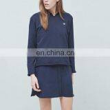 Fashion Lady Navy Long Sleeve Knit Quilted Sweatshirts and Sweater thumbnail-2