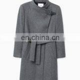 Fashion Unique Design Belt Pocket Slim Fit Plain Simple Girls Jacket thumbnail-6