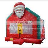 2017 Inflatable Santas Grotto Bouncer, Inflatable Christmas Bouncer, Inflatable Christmas Bounce House thumbnail-1