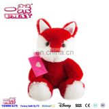 New 2016 plush toy red fox with wallet plush toy for baby kids 0499