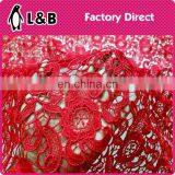 2017 Hot Sale Good Quality 100% Polyester Embroidery Lace Fabric for Dress thumbnail-1