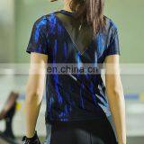 Women Breathable Printing Sport/running Dry Fit T-shirt 2016 thumbnail-2
