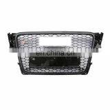 2009-2012 Honeycomb Mesh Grille + Fog Light Grill for Audi A4 S4 B8 8T RS4 Style thumbnail-2