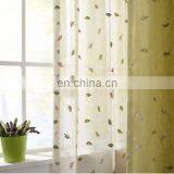 Fantasy Leaf Pattern Elegant Plain Embroidered Texture Linen Curtain for Decor thumbnail-4