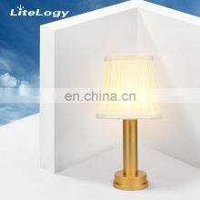 Nordic Home Decor Alumin Base Table Lamp Cloth Lamp Shade Bedroom Hotel Bedside Desk Light Children Living Room Lamps