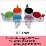 Good Quality Cheap Price China Made Promotional Ceramic Coffee Mug With Spoon thumbnail-4