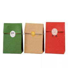 Folding Brown Kraft Paper Shopping Gift Package Bags thumbnail-3