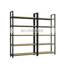 Wood Double Sided Customized Detachable Medicine Display Supermarket Shelves