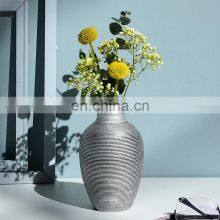 Modern Creative Vazo Small Vase Handmade Gold Ceramic Golden Vases Black Silver White Ceramic Vase For Home Decor thumbnail-5