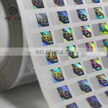 Stock Design 3D Laser Security Hologram Anti-fake Label With QR/ Brand Logo/ Scratch Code Printing thumbnail-4