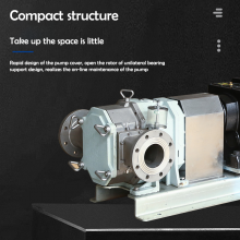 QinPing QP120M Stainless Steel Lobe Pump Double End Seals-with Variable Frequency Motor thumbnail-3