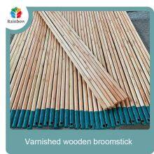 Factory Wholesale Furniture Varnished Wooden Broomstick for Plastic Broom Mop Handle Floor Cleaning Supplies thumbnail-4
