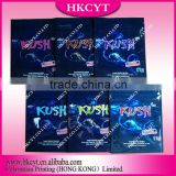 Kush 11g 6 flavors incense plastice packaging bags /Herbal incense resealable bags