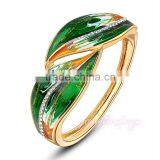Leaf Shap Brass Gold Plated Indian Fashion Fake Gold Bangle thumbnail-2