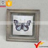 Beautiful Decorative Wood Distressed Butterfly Picture Frame