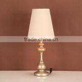 Small Iron Reading Lamp With Linen Shade thumbnail-1