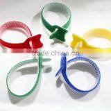 Soft Custom Colour Available Adjustable Hook and Loop Wire Cable Tie thumbnail-4