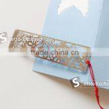 Custom Silver Etching Antique Bookmark With Tassel