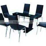 Stainless Steel Glass Dining Table Designs thumbnail-1