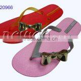 Women Nude Slippers With Bows