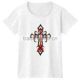 Customize Design Cross Glitter Motif OEM Service Supply Type Women Tshirt thumbnail-1