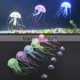 New Glowing Effect Artificial Aquotic Jellyfish for Aquarium Fish Tank Ornament Swim Pool Bath Decor Hot Sale
