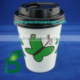 a Disposable PLA cup lid for paper cup