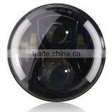 80w 7" Halo Led Headlight Round 7inch H4 Hi/Low Beam 7INCH LED Headlights DRL Led Car Headlamp for Jeep Wrangler JK, TJ, CJ thumbnail-3