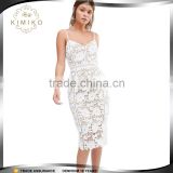 New Arrival Premium Bodycon One Piece Girls Party Dresses With Crochet Lace