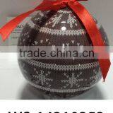 Plastic Snowflake Design Christmas Ball With Logo thumbnail-3