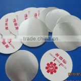 PET induction seal wad for medicine packaging