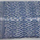 Indigo Blue Hand Block Print Cotton Machine Quilt Ekat Print Cotton Quilt thumbnail-2