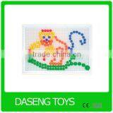 top sell educational toys plastic mosaic peg board educational toys