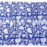 RTHCF-25 Wooden Block Printed Cotton Flowers Leafs Beautiful 100% Export Quality Fabric Traditional Manufacturer Suppliers