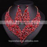 Wedding Luxury Women Colourful Jewelry Set Necklace Rajasthani Gold Necklace Set thumbnail-4