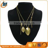 Latest Design Gold leaf necklace Siver leaf necklace
